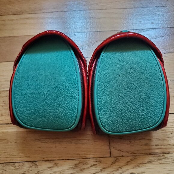 Tieks by Gavrieli Red Diamond Patent Ballet Flats Special Edition Womens size 11 - Picture 16 of 16